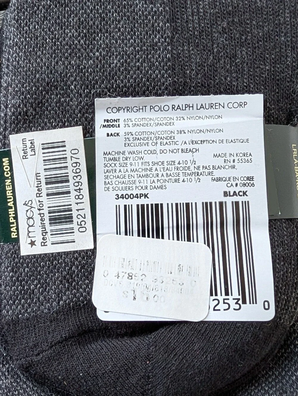 nwt 6 PAIRS CREW SOCKS dress sock ralph lauren sonoma